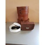 Vintage Leather Collar Boxes