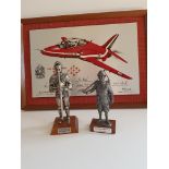 2 Soldiers And A Red Arrow Plaque