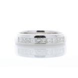 18ct White Gold Diamond Channel Set Half Eternity Ring 0.50 Carats