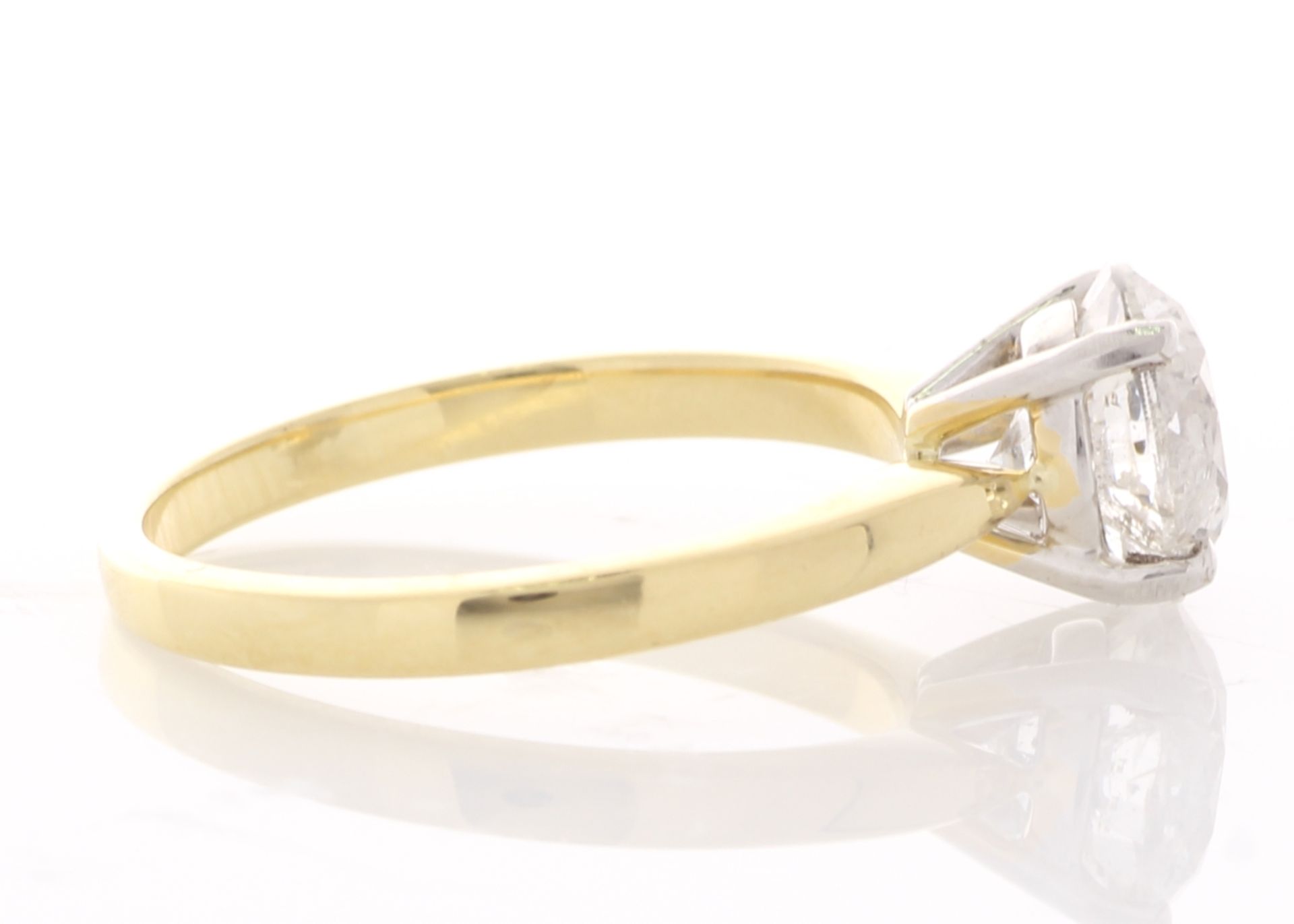 18ct Yellow Gold Single Stone Prong Set Diamond Ring 2.00 Carats - Image 4 of 5