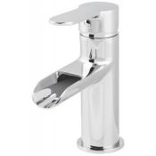 (Y15) Colina 1 lever Chrome-plated Waterfall Basin Mono mixer Tap And waste. This modern style ...