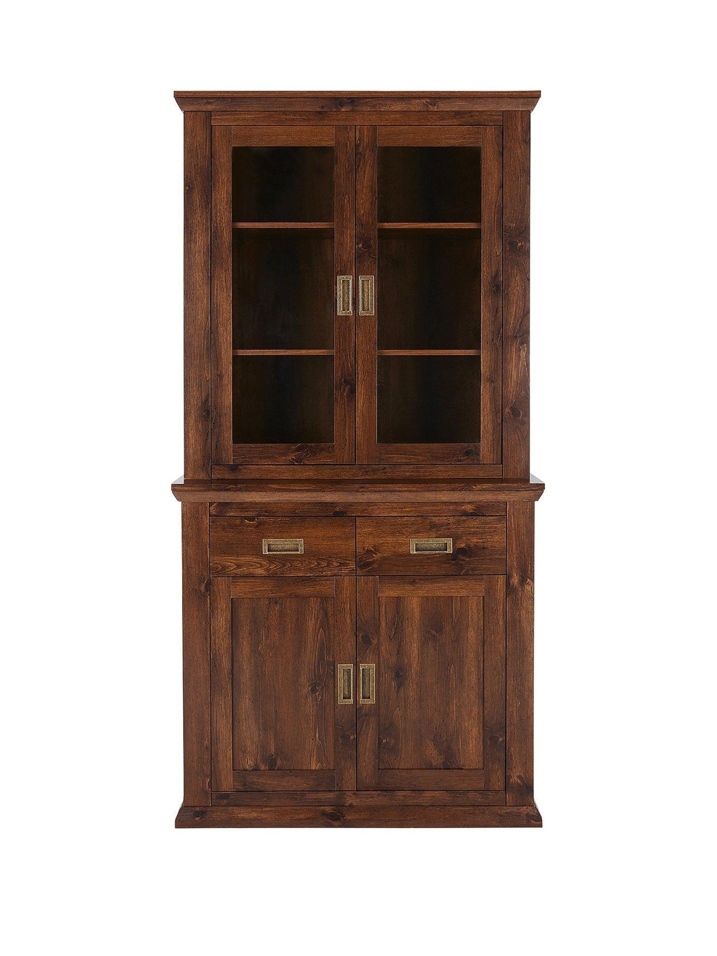 Boxed Item Clifton 2 Doors Display Unit [Walnut] 200X108X44Cm Rrp:£394.0