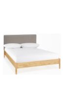 Boxed Item Eden Double Bed [Grey/Natural] 93X145X201Cm Rrp:£598.0