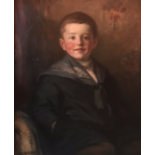 Portrait of a boy, by Scottish artist Robert Hope,1869-1936 exhib R.A, R.S.A, R.S.W