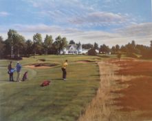 Signed artist proof The Belfry 18th golf course by Scottish artist Peter Munro