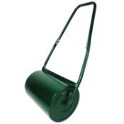 (LF137) 30L Water Filled Garden Lawn Roller 30cm Wide Drum Can Be Filled With Water Or Sand ...