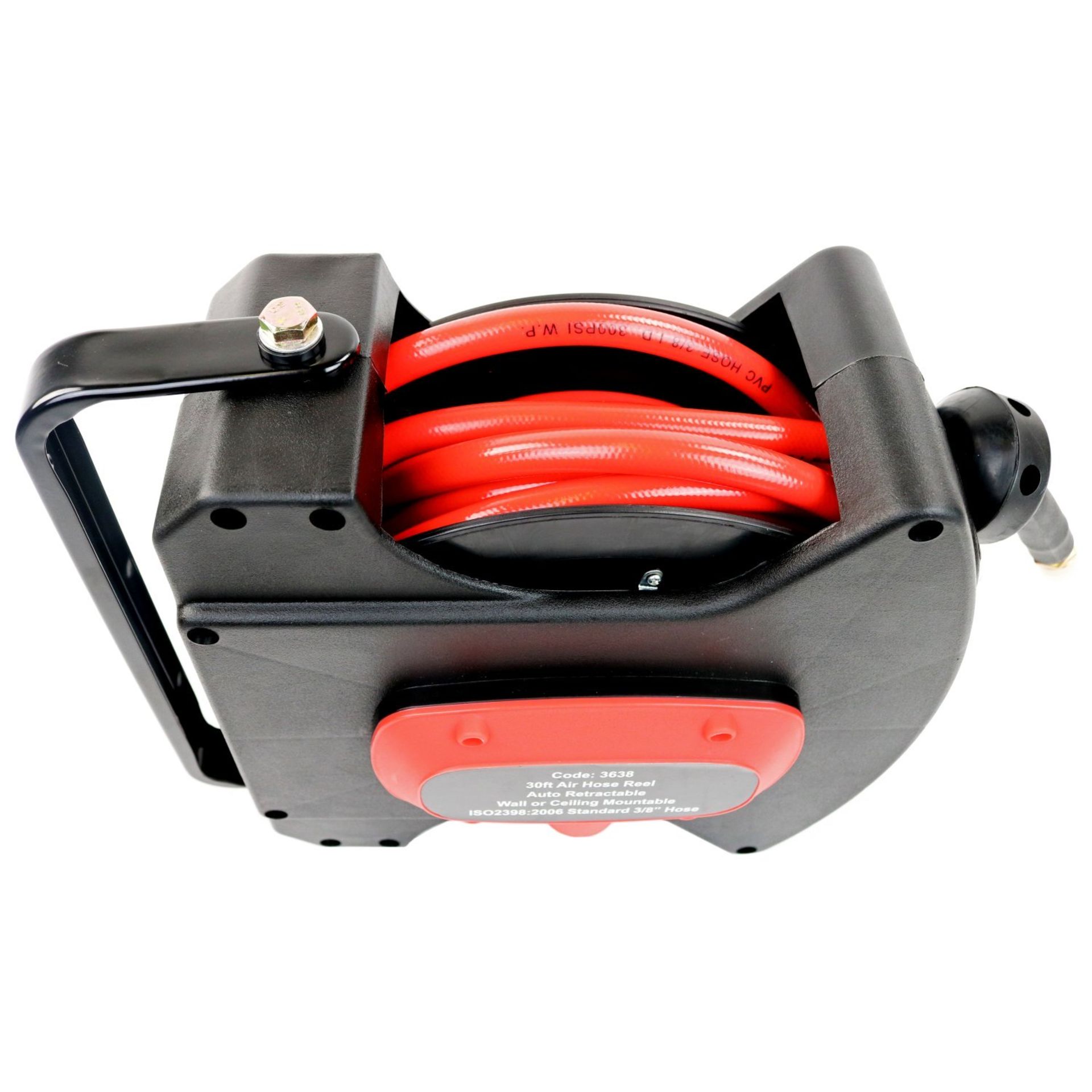 (LF142) 30ft 10m Auto Retractable 3/8" Air Line Compressor Hose Reel Fully Retractable Automat... - Image 3 of 3