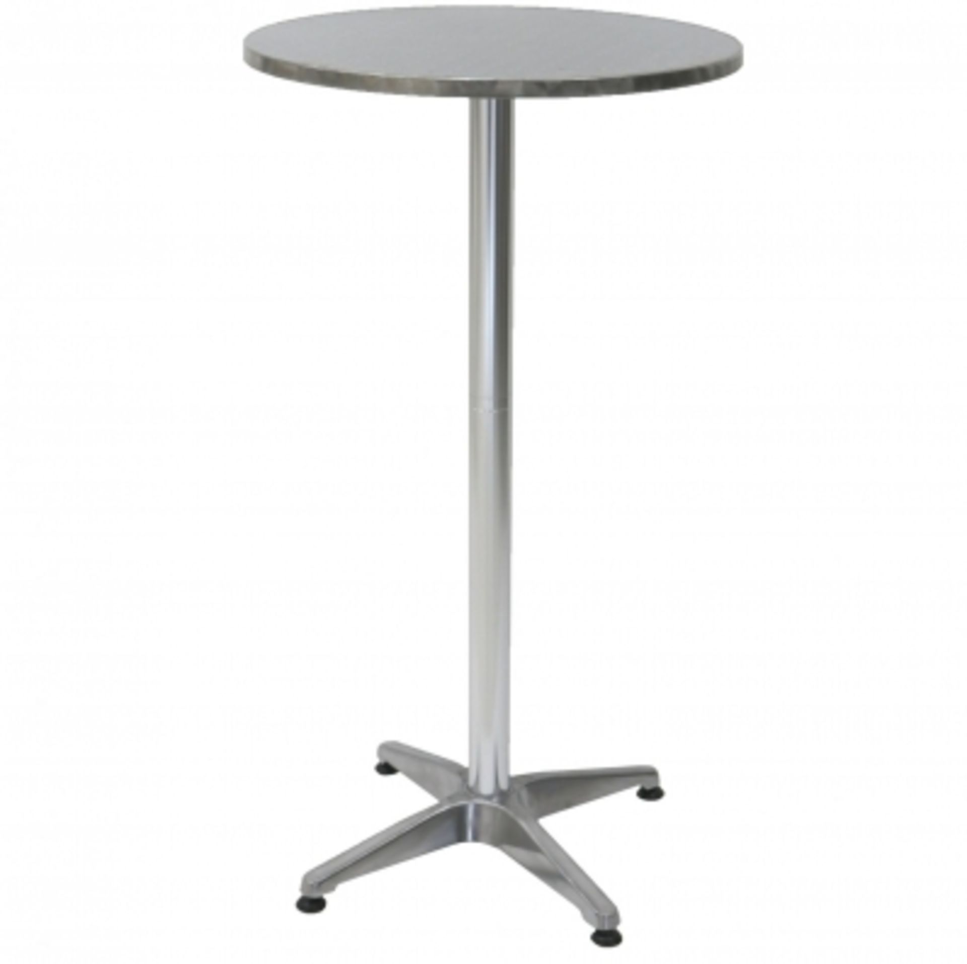 (LF27) 1.1m Aluminium Bistro Table Bar Pub Cafe Party Adjustable Height This elegant alumi...