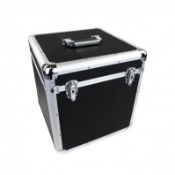 (LF42) 100 x 12" LP Vinyl Record Box Hard DJ Flight Case Aluminium The record case is able...