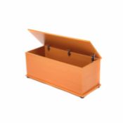 (LF25) Beech Wooden Storage Chest Ottoman Blanket Box Toy Chest Trunk The storage chest is...