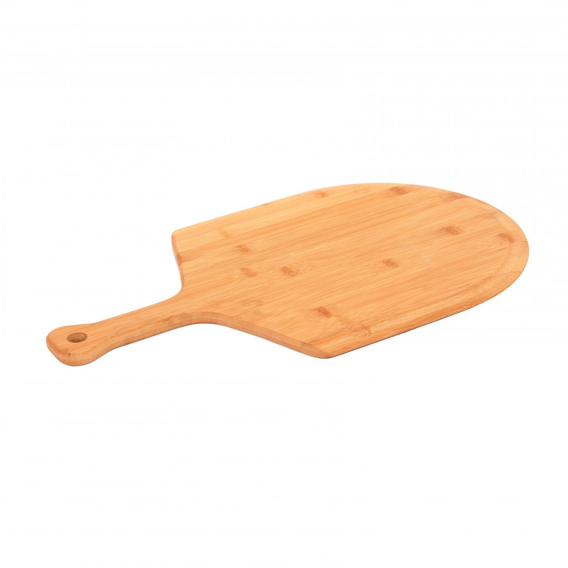 (LF165) Traditional Wooden Bamboo Pizza Peel Spatula Paddle 12 x 13" Serve pizzas straight... - Image 2 of 2