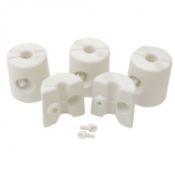 (LF267) Set of 4 Plastic Gazebo Marquee Tent Leg Foot Support Weights Diameter: 32mm Dimensio...