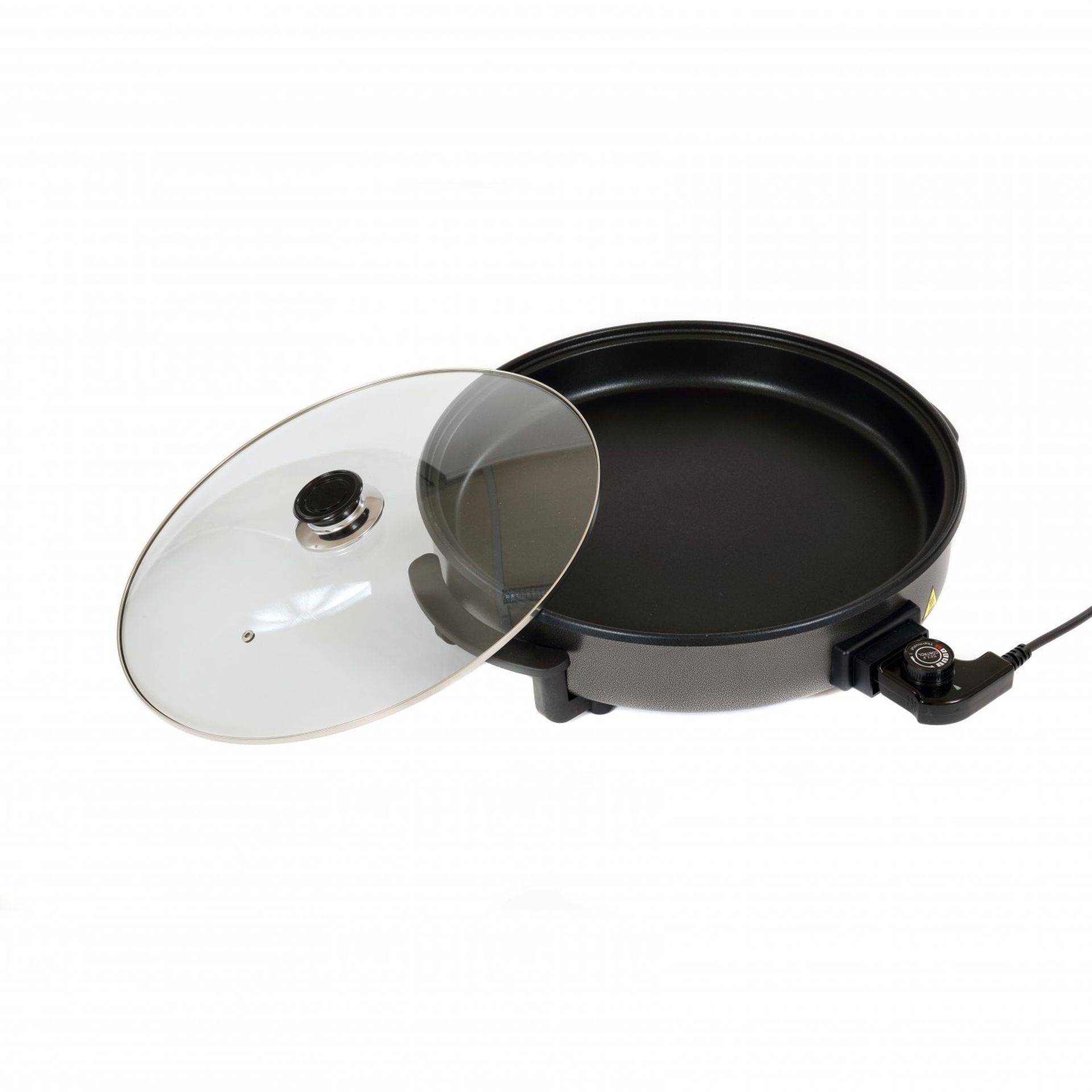 (LF257) 1500W Large Multi Function Electric Cooker Frying Pan with Glass Lid The multicooker... - Image 2 of 2