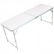 (LF224) 6ft Folding Outdoor Camping Kitchen Work Top Table The aluminium folding picnic tabl...