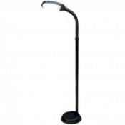 (LF222) Black Daylight Adjustable Reading Light - Floor Standing Using the very latest ener...