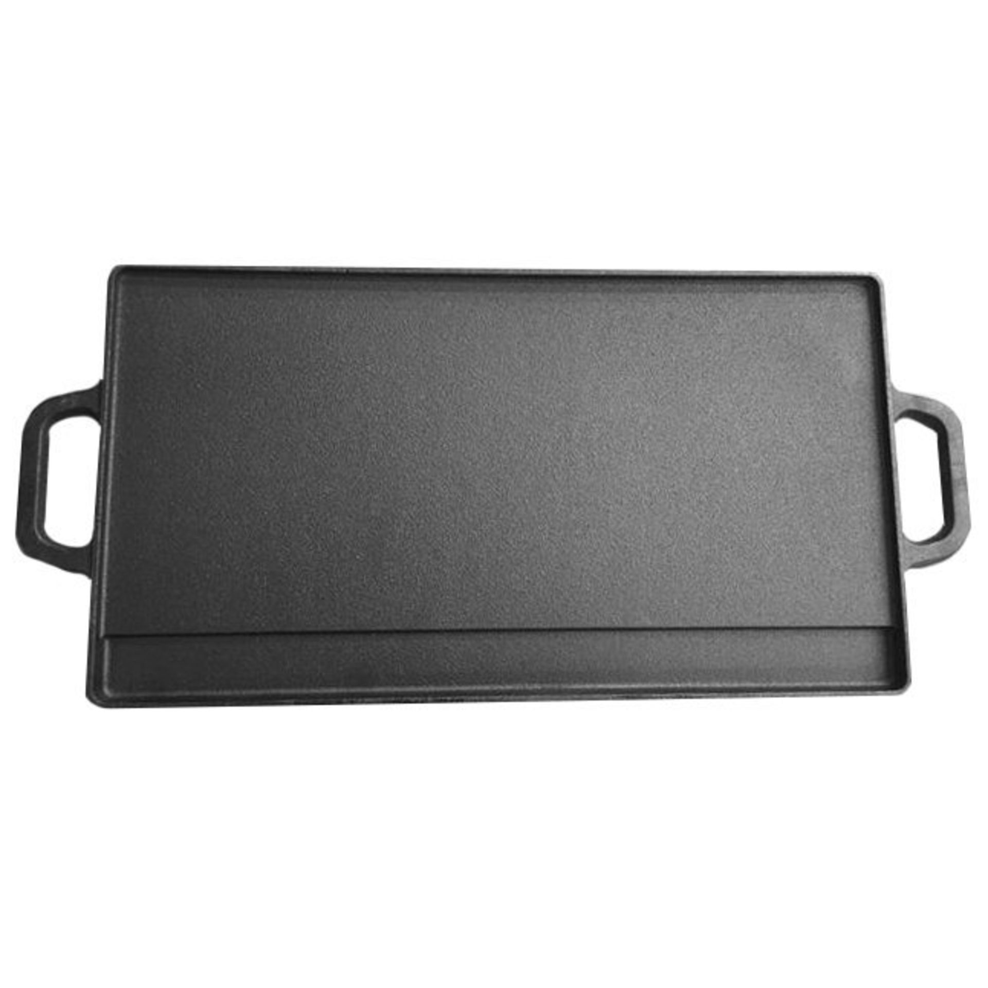 (LF128) Cast Iron Non Stick Reversible Griddle Pan BBQ Grill Plate Dimensions: 42.5 x 23cm Hi... - Image 2 of 2