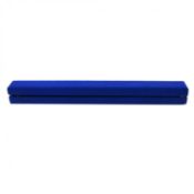 (LF268) 7ft 2.1m Folding Gymnastic Training Balance Beam Blue Faux Suede Manufactured with Imp...