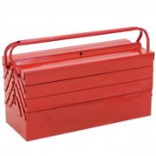 (LF157) 4 Tier 7 Tray Heavy Duty Metal Cantilever Tool Box 21" / 530mm The classic design ...