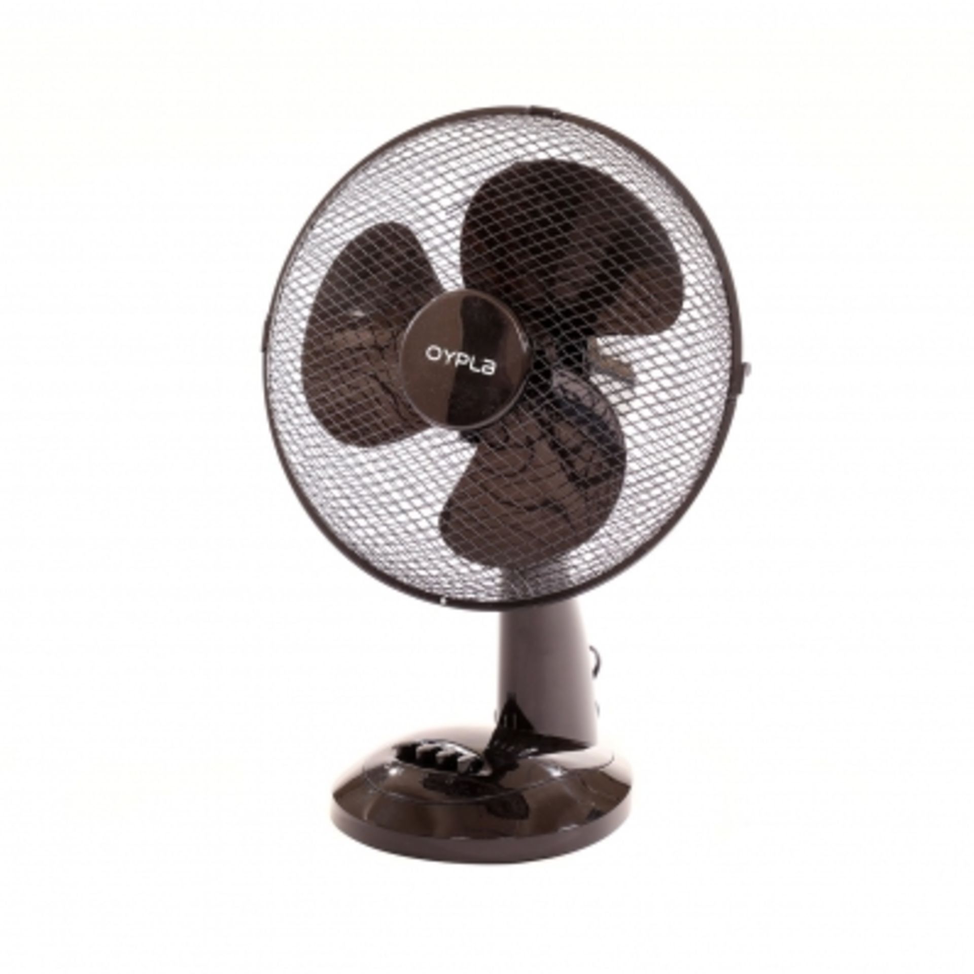 (LF188) 12" 3 Speed Oscillating Black Electric Desk Home Office Fan Stay cool this year with...