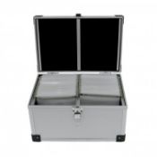 (LF60) 300 Disc Aluminium CD DVD Game Storage Flight Case DJ Carry Box The CD storage case...