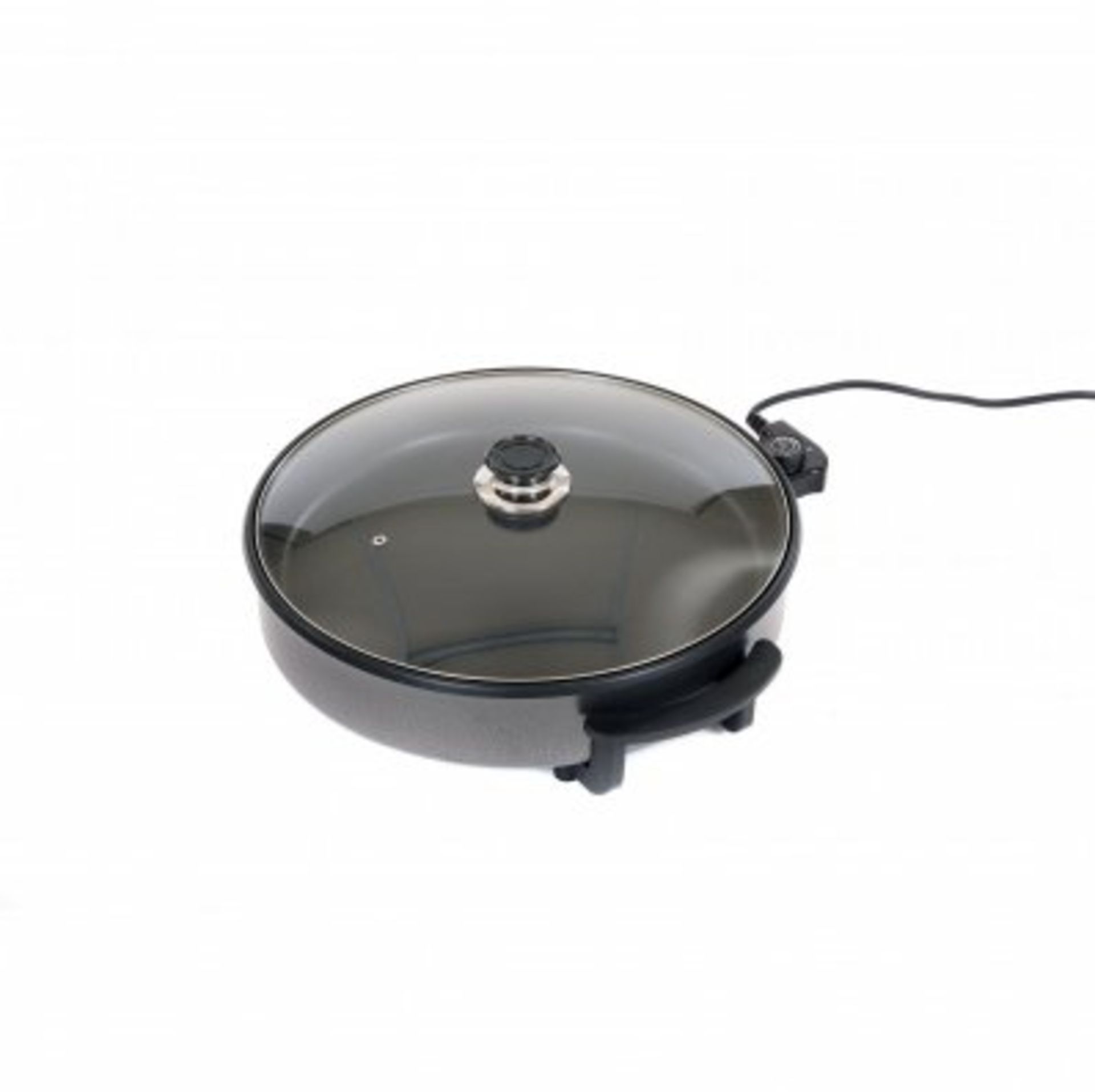 (ZP31) 1500W Large Multi Function Electric Cooker Frying Pan with Glass Lid The multicooker ... - Image 2 of 2