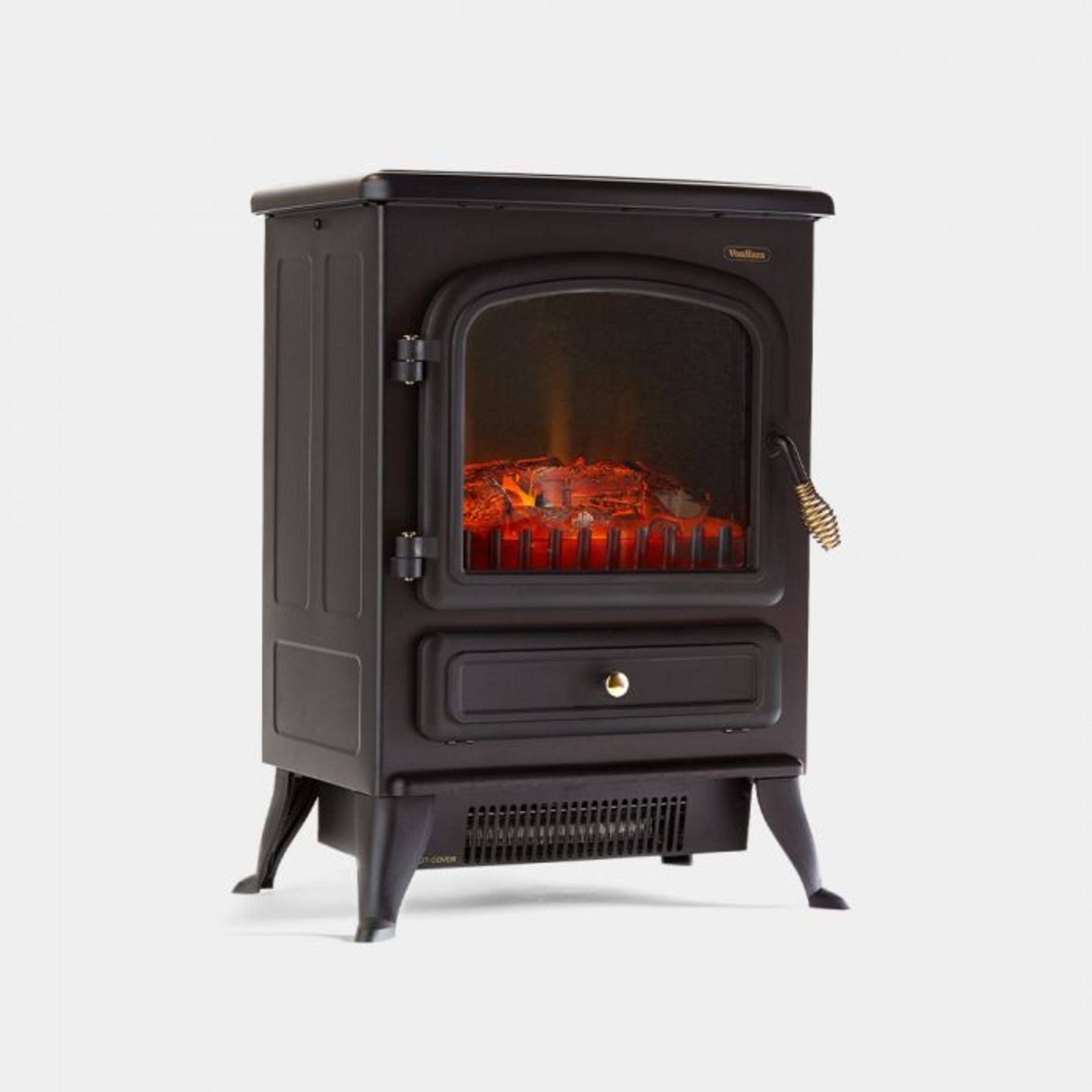 (S44) 1850W Small Black Stove Heater Beautifully designed freestanding small stove heater with... - Image 2 of 4