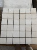 100 x Sahara Limestone Mosaic 4.8x4.8cm