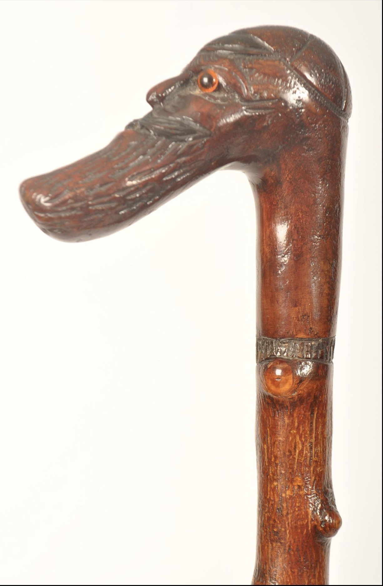Cricketing interest walking stick with the head of WG grace - Image 4 of 5