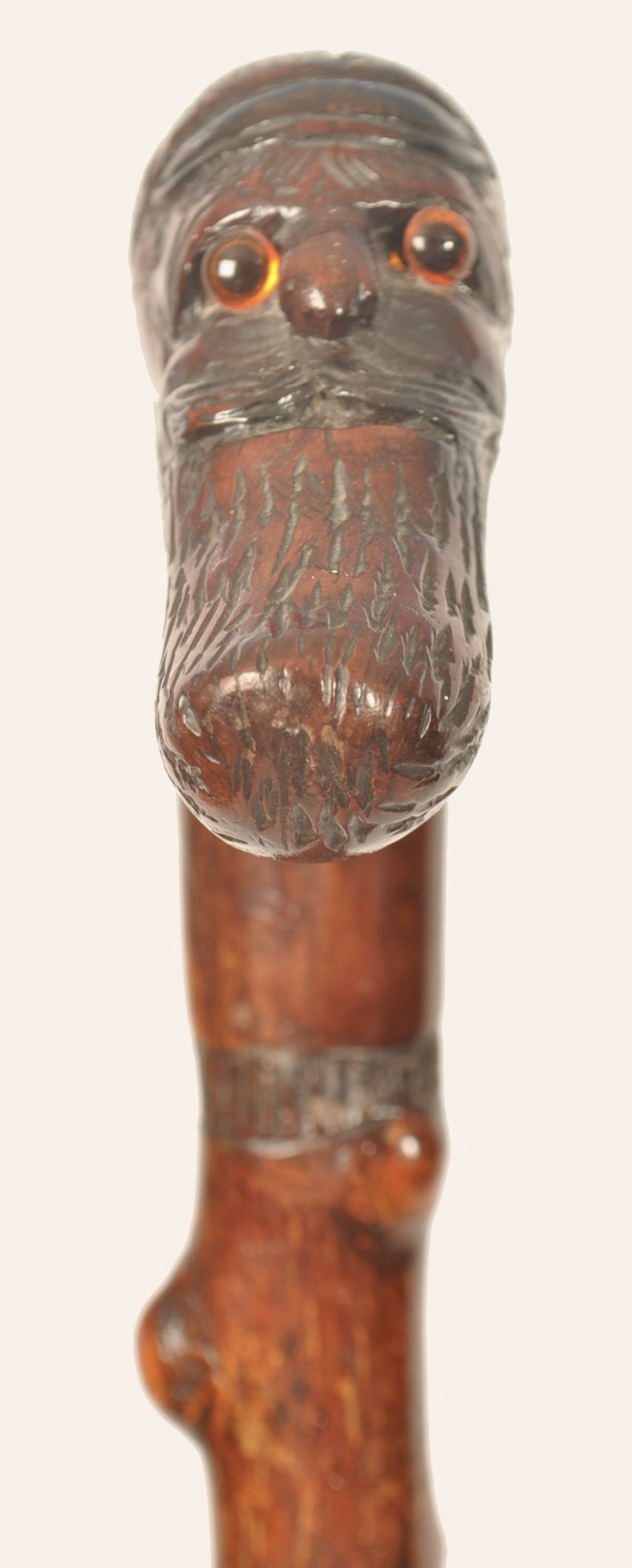 Cricketing interest walking stick with the head of WG grace - Image 2 of 5