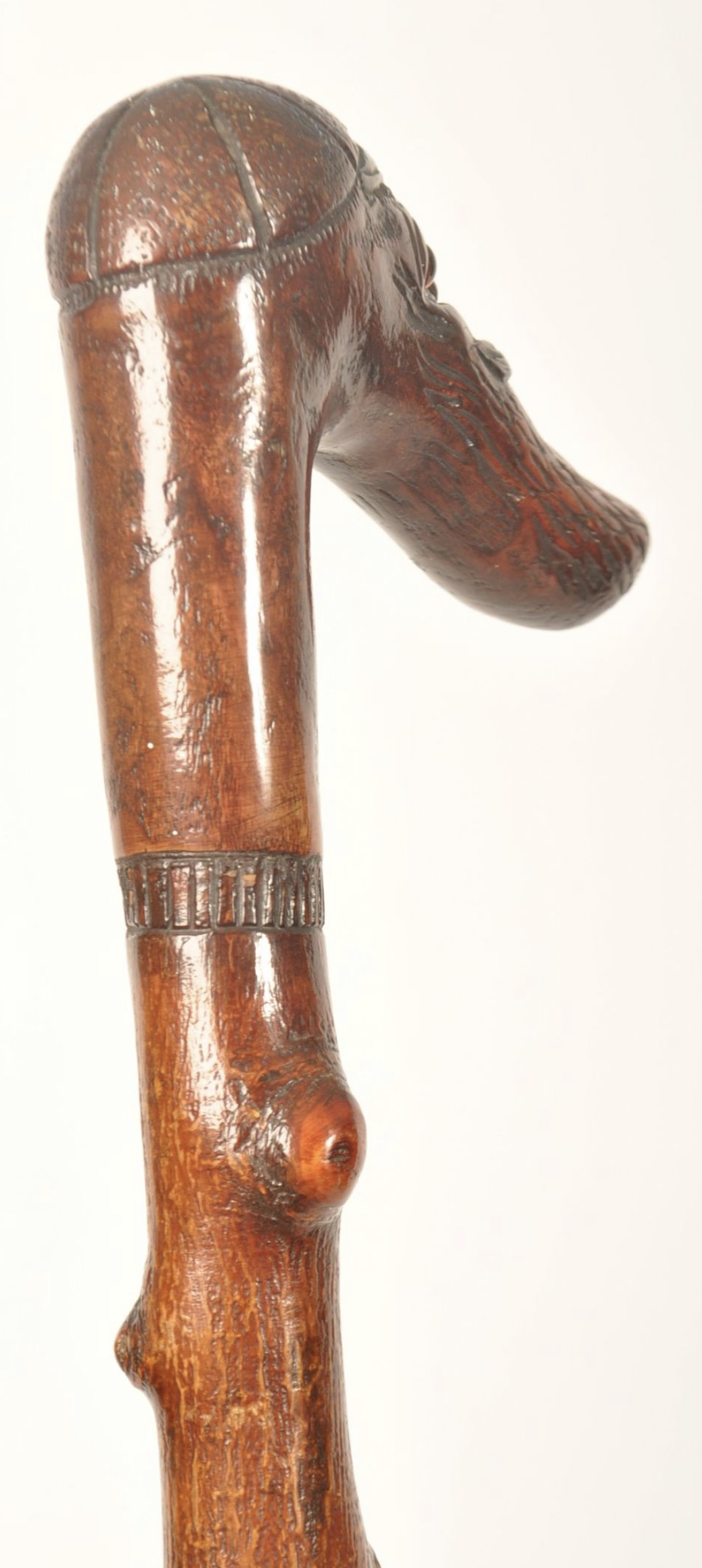Cricketing interest walking stick with the head of WG grace - Image 5 of 5