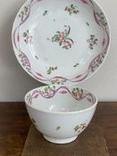 C18th Lowestoft tea bowl and saucer