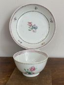 C18th Chinese tea bowl and saucer