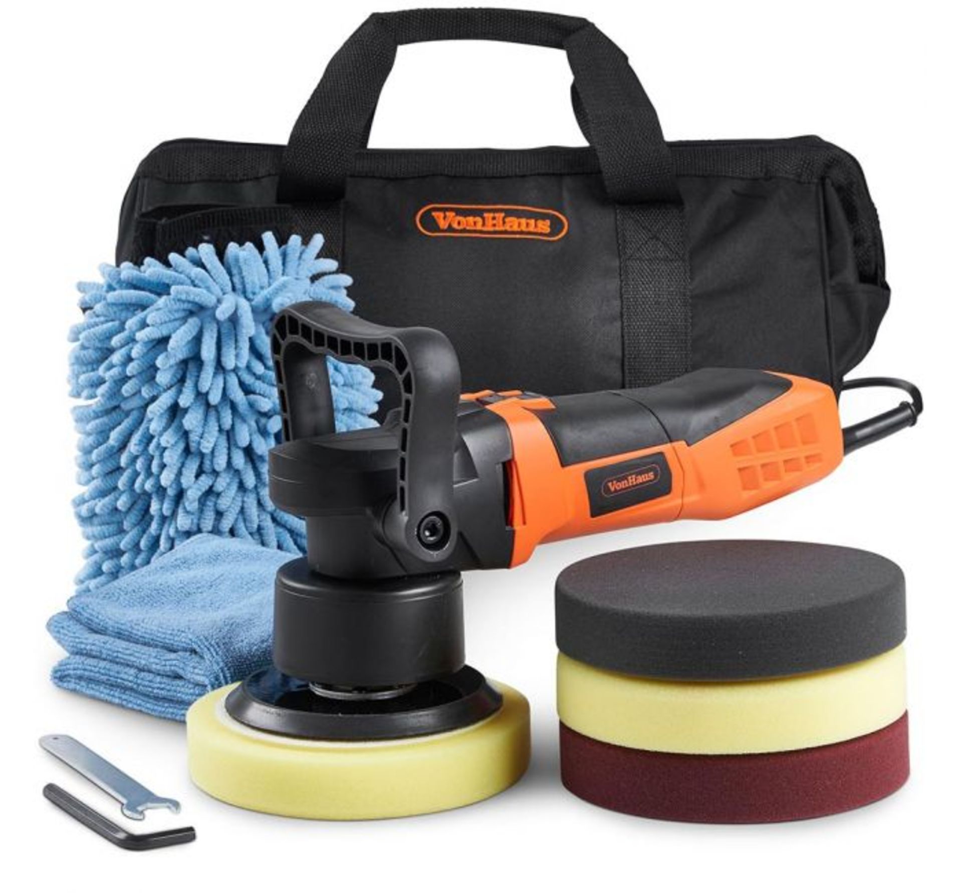 (DD64) Random Orbital Polisher Kit 600W power, the polisher operates at six speed settings fro... - Bild 2 aus 2