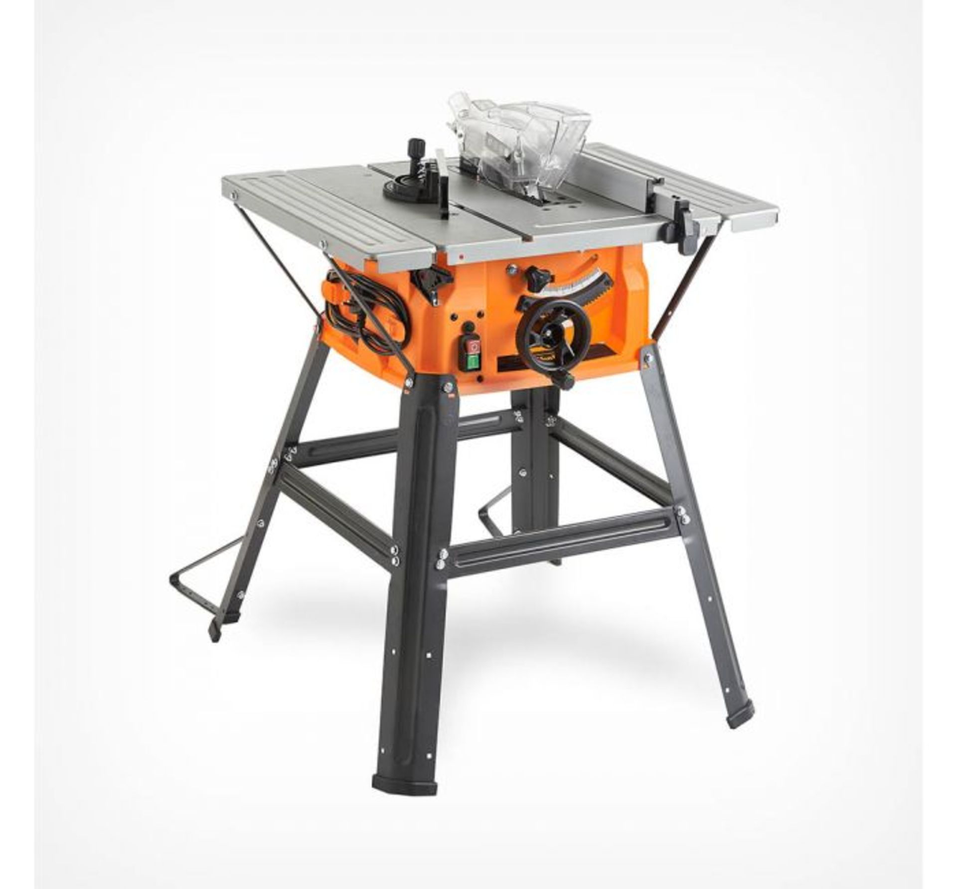 (WK2) 1500W 8” Table Saw 1500W table saw features a 0-45° cutting range 0°max 70mm / 45°...