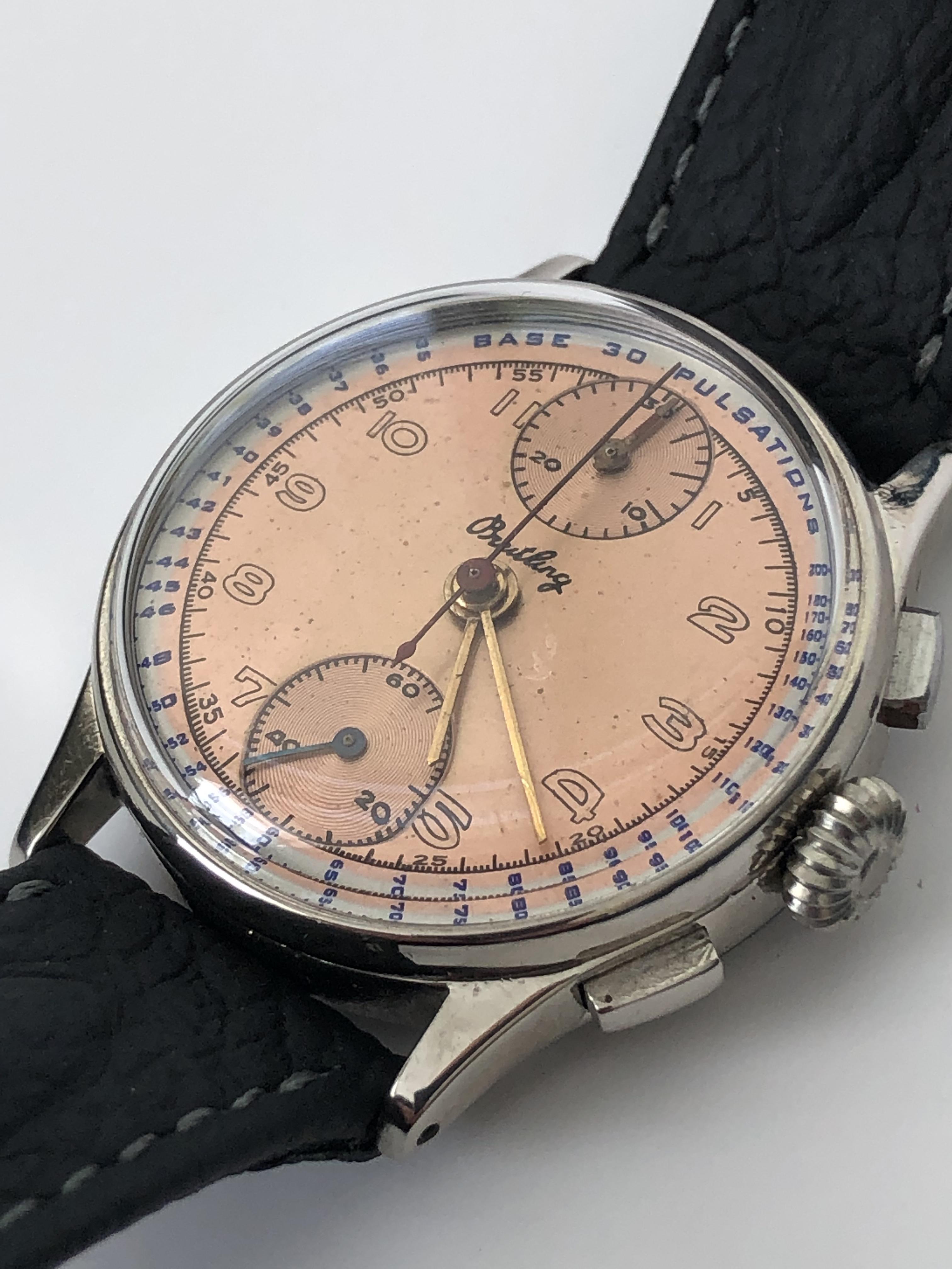 Rare Vintage Breitling Chronograph Watch Circa 1940's - Image 15 of 23