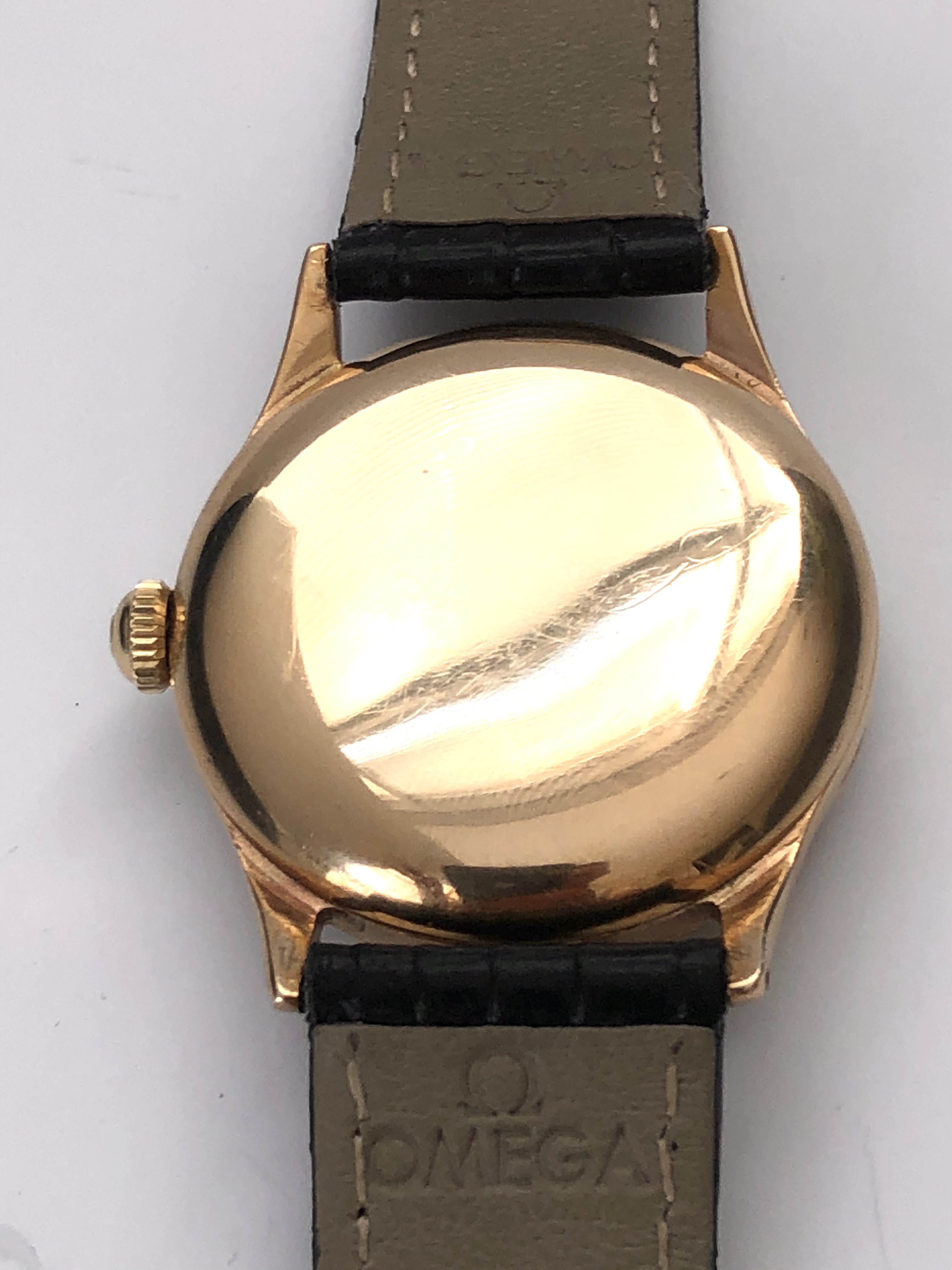 Omega gentlemens 9KT Gold Case Hallmarked 1953 - Image 11 of 20