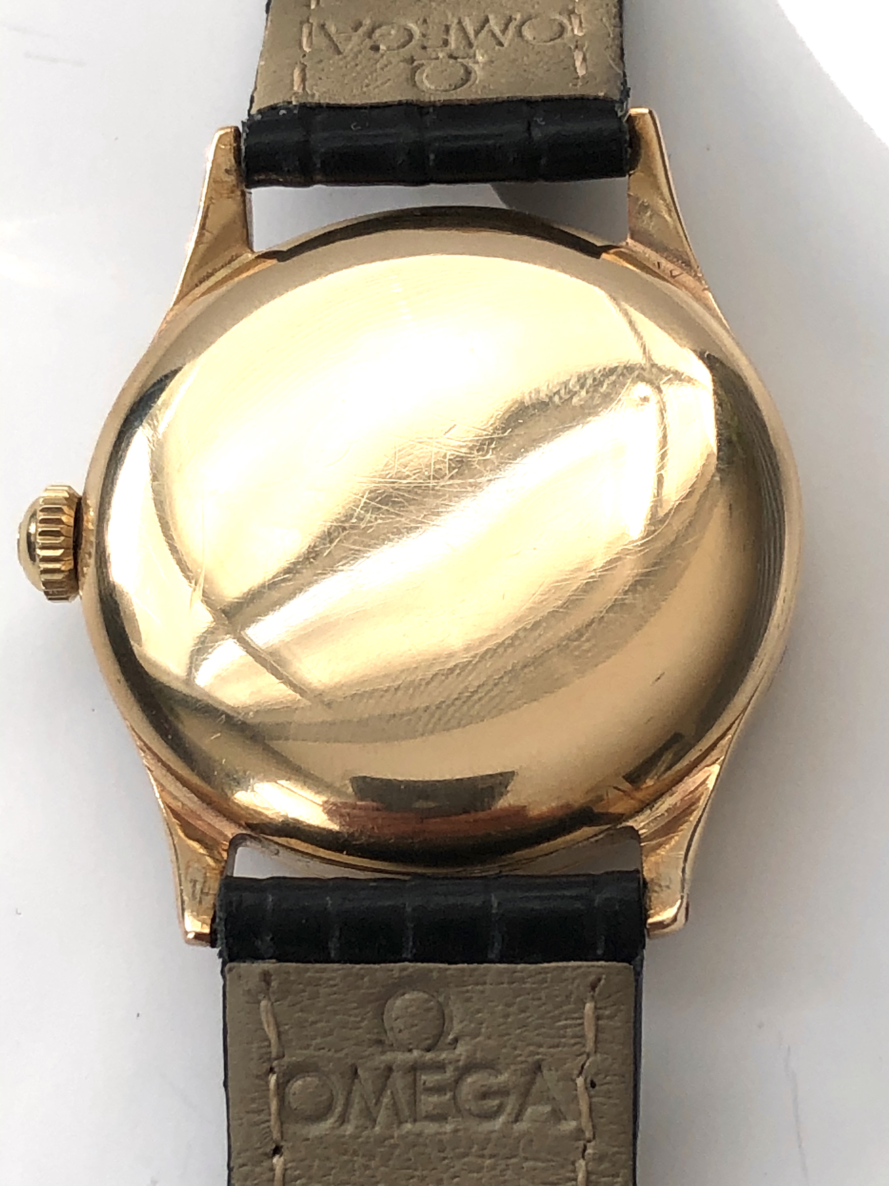 Omega gentlemens 9KT Gold Case Hallmarked 1953 - Image 19 of 20