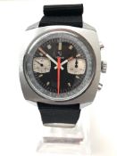 A Rare find Vintage Yema Panda Dial Chronograph In Amazing Condition