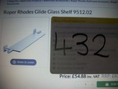 Roper Rhodes Glide Glass Shelf