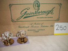 24 Pair x Gainborough Crystal Knob Set Imported from Australia RRP £45 per Set