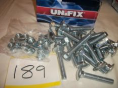 25 x Cup Square Hexagon M12 x 75