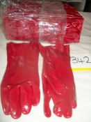 12 Pairs x Rubber Gauntlet Gloves