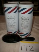 4 x Official Barber Termix Untangle Beard Brush