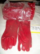 12 Pairs x Rubber Gauntlet Gloves