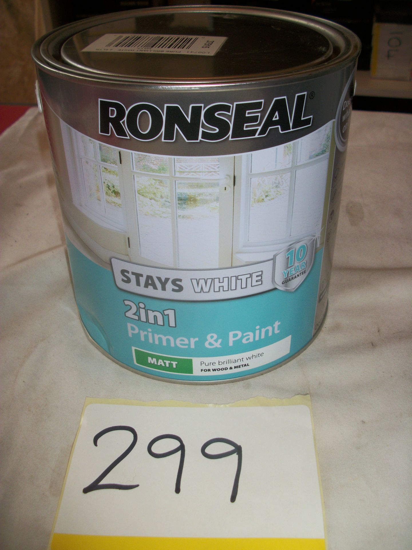 Ronseal Stays White 2in1 Primer & Paint Matt Pure Brilliant White