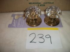 Gainsborough Crystal Knob Set Imported from Australia RRP £45 per Set