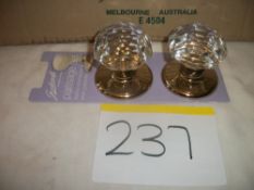 Gainsborough Crystal Knob Set Imported from Australia RRP £45 per Set