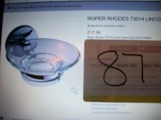 Roper Rhodes Lincoln Glass Soap Dish & Holder