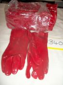 12 Pairs x Rubber Gauntlet Gloves