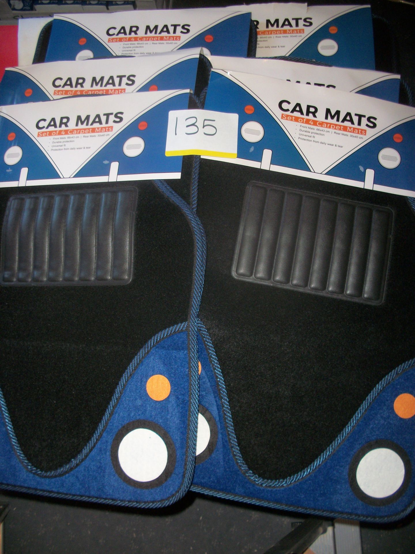 6 x Halford Set of 4 Car Mats